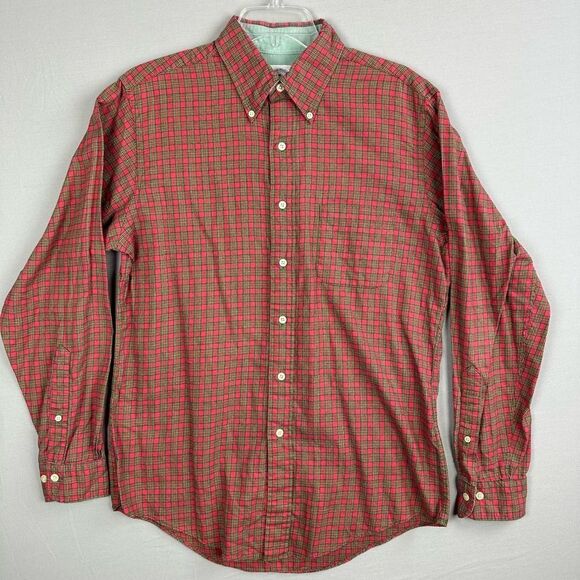 Brooks Brothers Men’s Flannel Shirt Medium Slim Fit - Picture 1 of 8